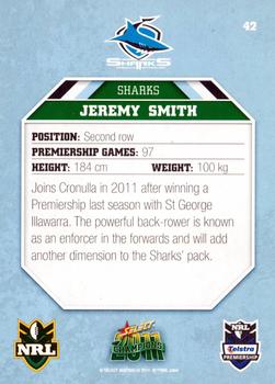 2011 NRL Champions #042 Jeremy Smith Back